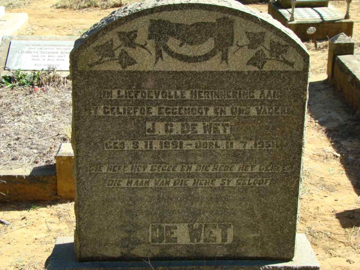 WET J.C., de 1881-1951
