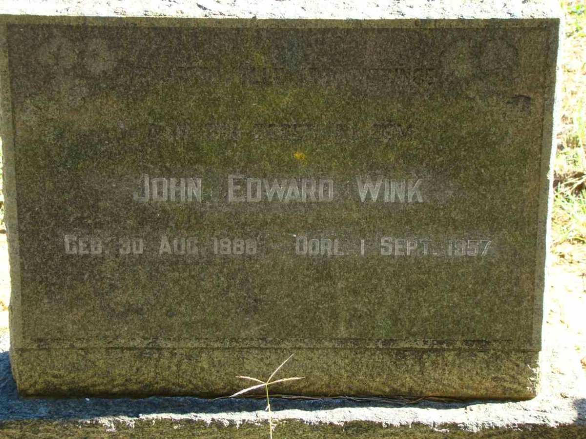 WINK John Edward 1888-1957