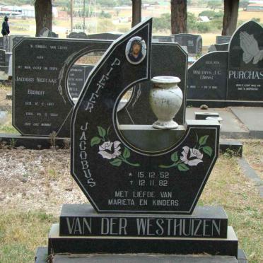 WESTHUIZEN Pieter Jacobus, van der 1952-1982
