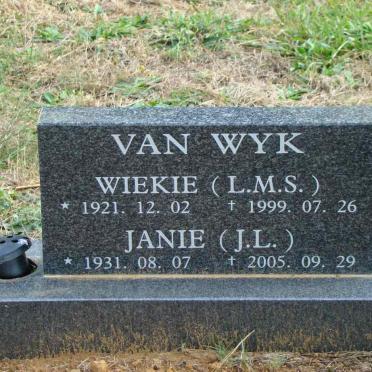 WYK L.M.S., van 1921-1999 &amp; J.L. 1931-2005