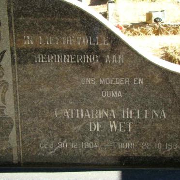 WET Stephanus Hermanus, de 1889-1972 &amp; Catharina Helena 1904-1984 