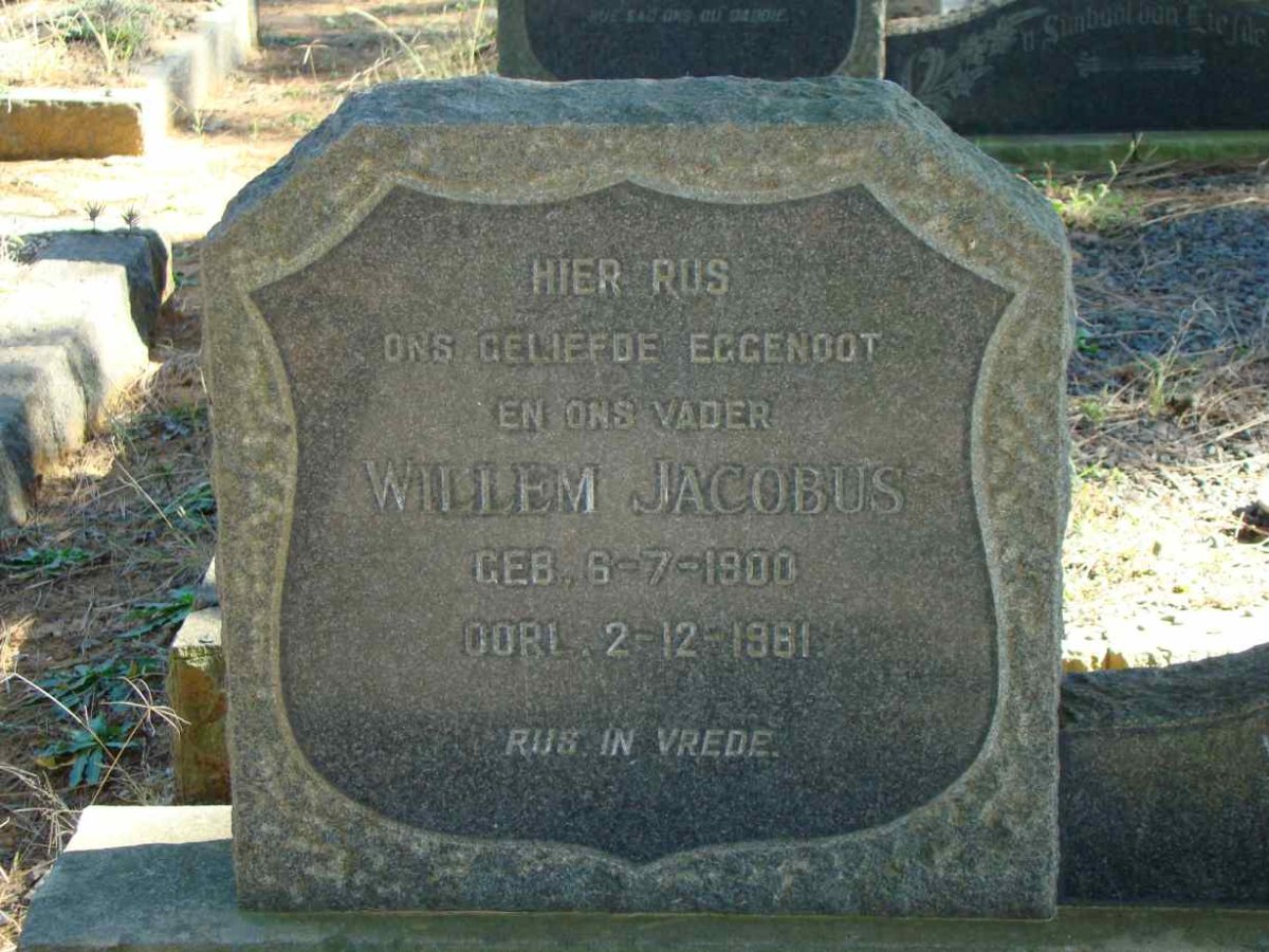 WENTZEL Willem Jacobus 1900-1961