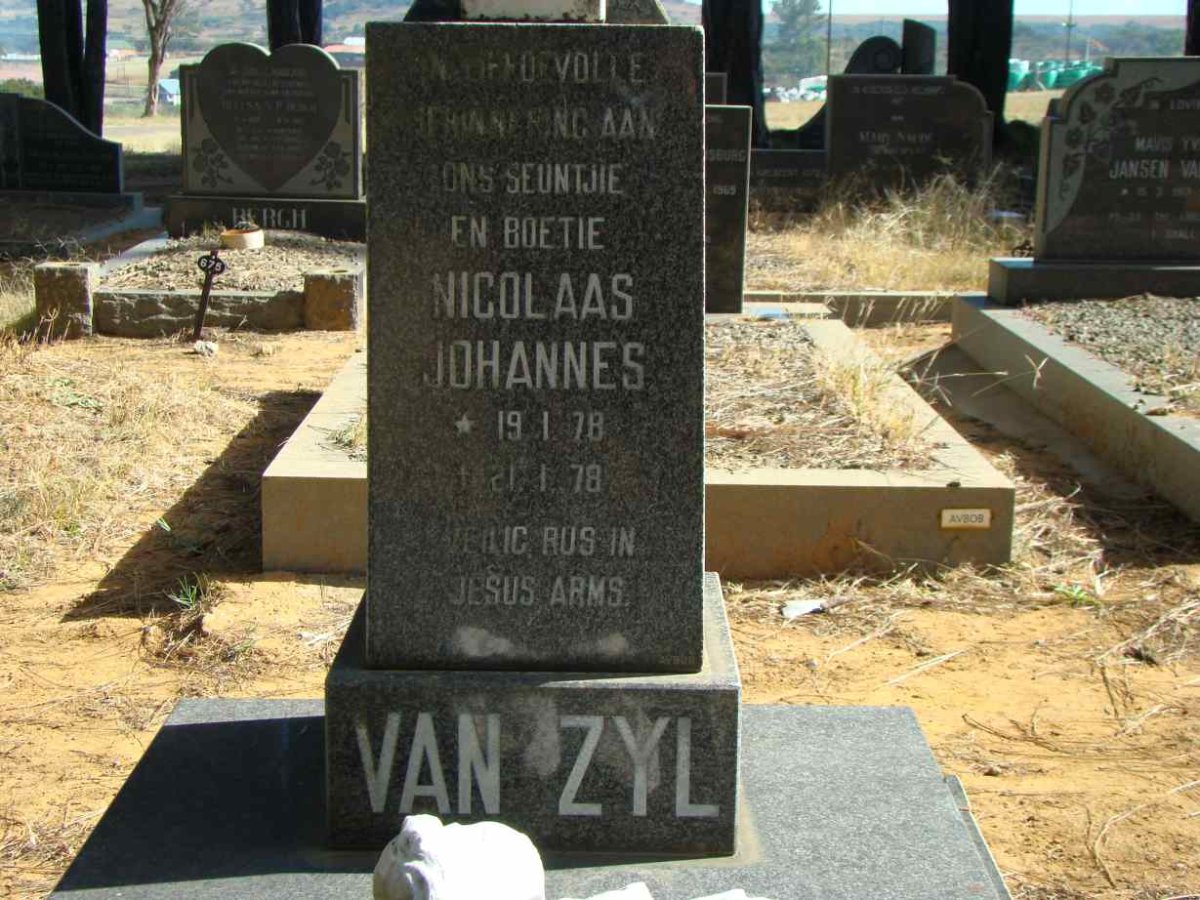 ZYL Nicolaas Johannes, van 1978-1978