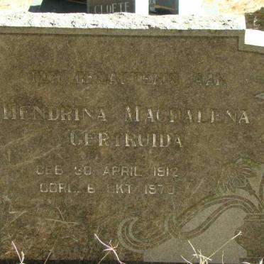 ? Hendrina Magdalena Gertruida 1912-1970