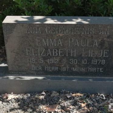 LILJE Emma Paula Elizabeth 1912-1978