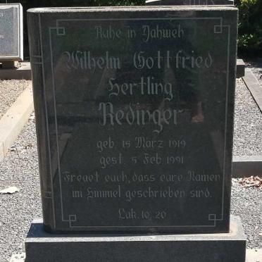 REDLINGER Wilhelm Gottfried Hertling 1919-1991