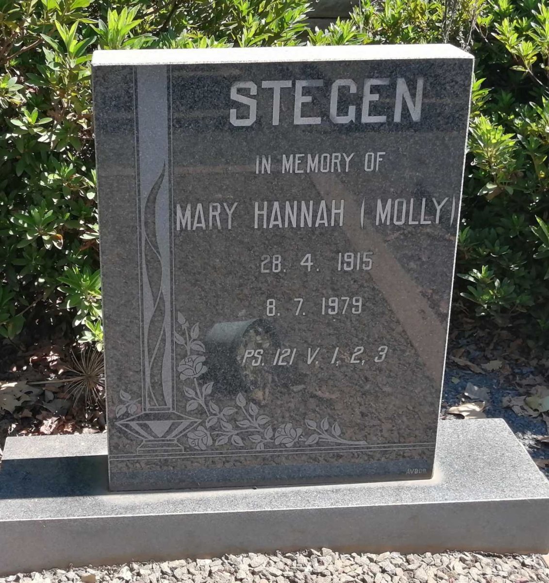 STEGEN Mary Hannah 1915-1979