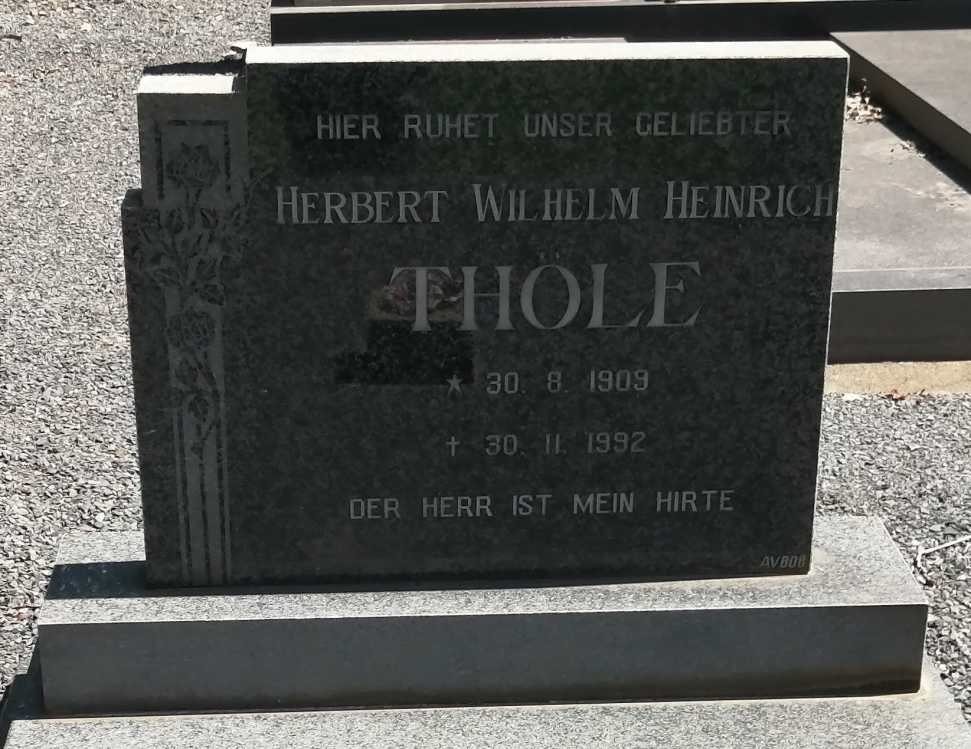 THÖLE Herbert Wilhelm Heinrich 1909-1992