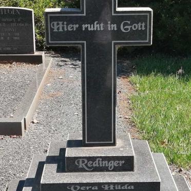 REDINGER Vera Hilda nee THÖLE 1916-2009