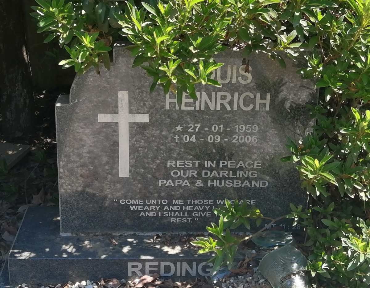 REDINGER Louis Heinrich 1959-2006