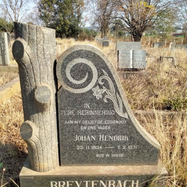 BREYTENBACH Johan Hendrik 1934-1971
