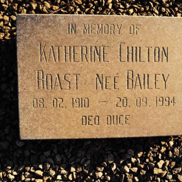 BOAST Katherine Chilton nee Bailey 1910-1994