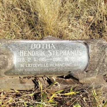 BOTHA Hendrik Stephanus 1915-1972