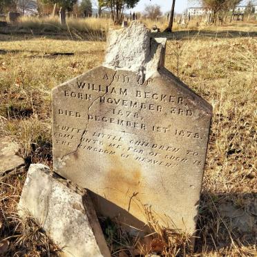 BECKER William 1878-1878