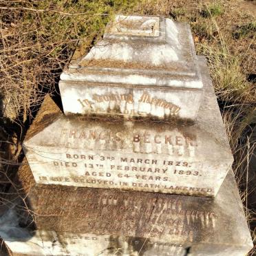 BECKER Francis 1829-1893