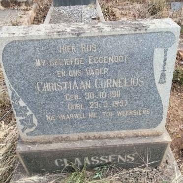 CLAASSENS Christiaan Cornelius 1911-1957