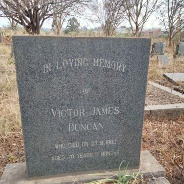 DUNCAN Victor James -1963
