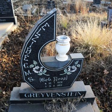GREYVENSTEIN Elzibe C.M.S. nee ROOS 1926-1983