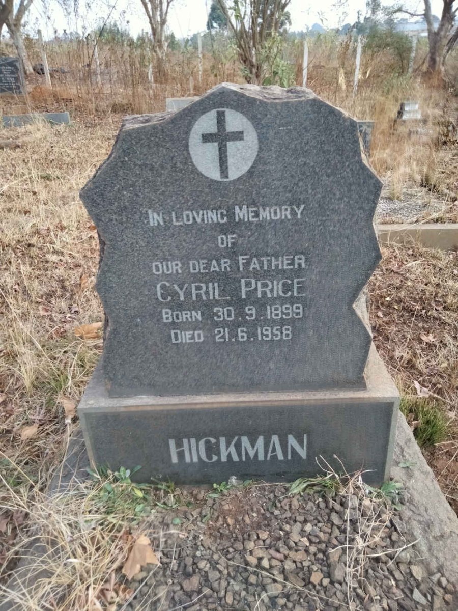 HICKMAN Cyril Price 1899-1958