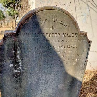 HELLET William Peter 1825-1880 :: HELLET Cawood -1881