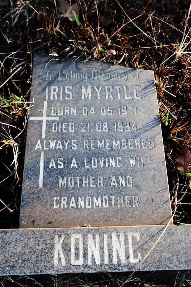 KONING Iris Myrtle 1921-1994