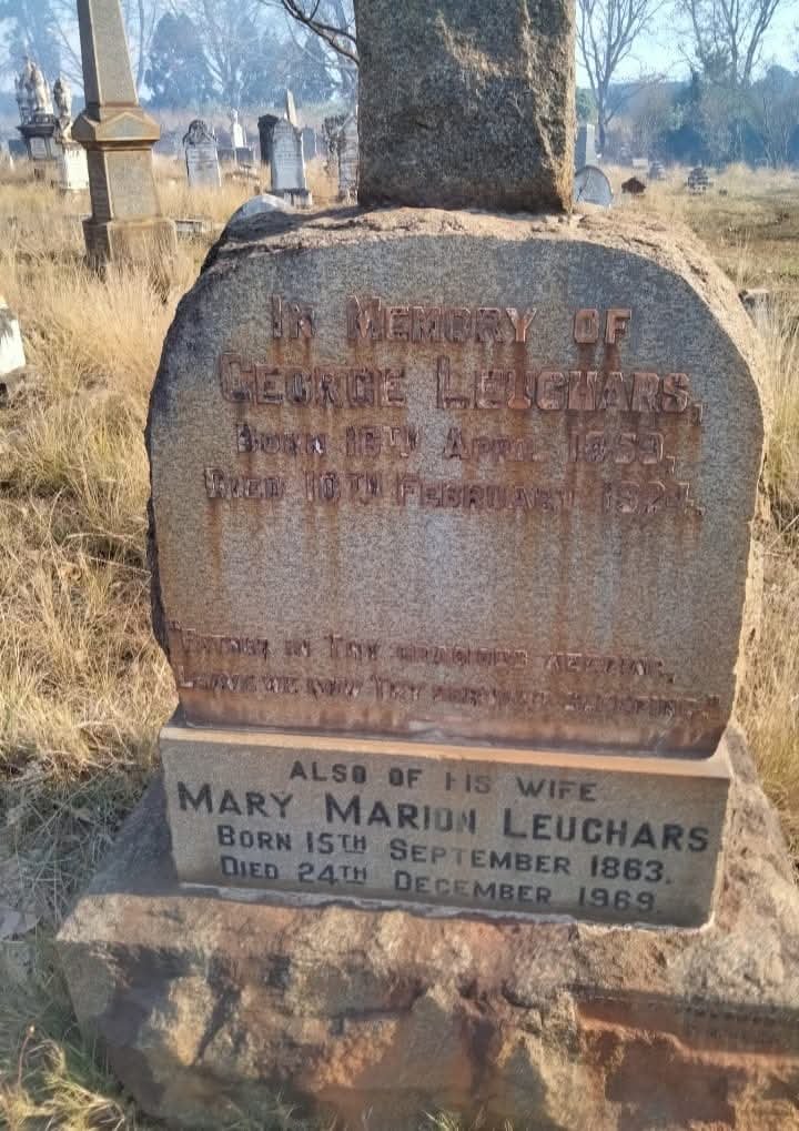 LEUCHARS George 1859-1924 & Mary Marion 1863-1969
