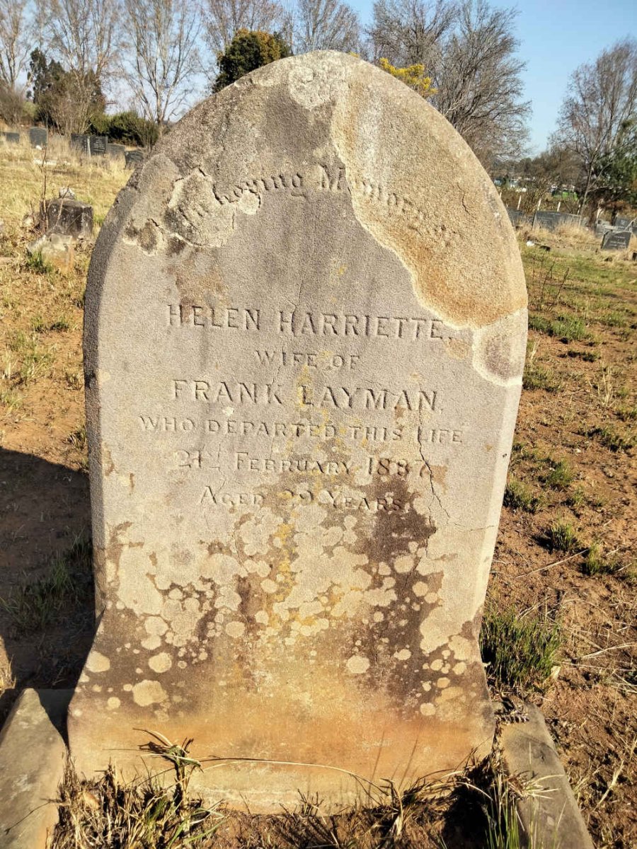 LAYMAN Helen Harriette -1887
