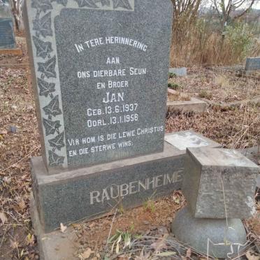 RAUBENHEIMER Jan 1937-1956