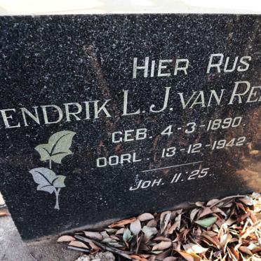 RENSBURG Hendrik L.J., van 1890-1942
