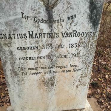 ROOYEN Ignatius Martinus, van 1858-1911