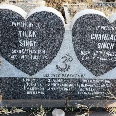SINGH Tilak 1914-1975 & Chandally 1917-1994
