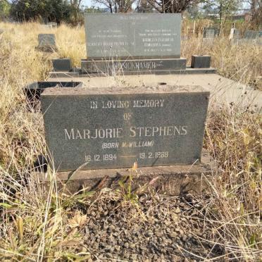 STEPHENS Marjorie nee MCWILLIAM 1894-1968