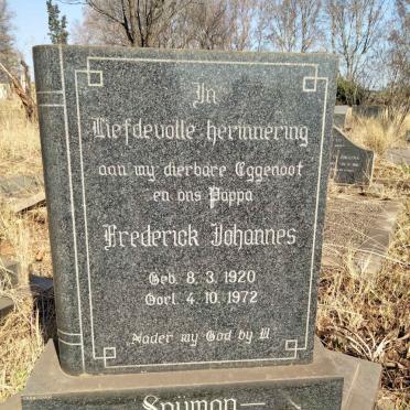SNYMAN Frederick Johannes 1920-1972