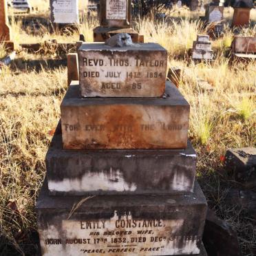 TAYLOR Thos. -1894 & Emily Constance 1832-1896
