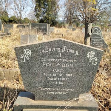 VARTY Royce William 1966-1971
