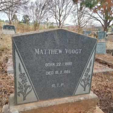 VOOGT Matthew 1899-1964