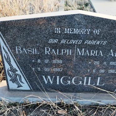 WIGGILL Basil Ralph 1898-1987 & Maria Alette 1908-1987