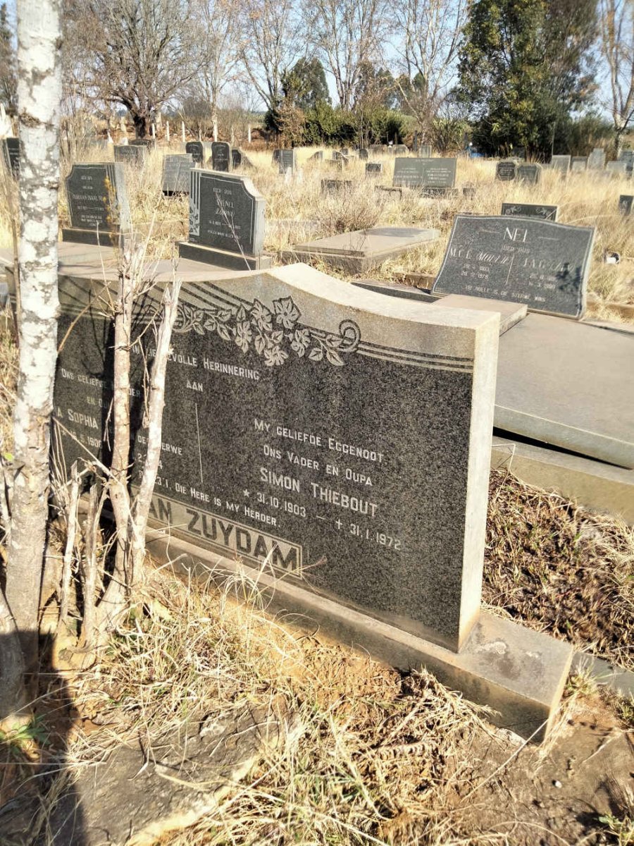 ZUYDAM Simon Thiebout, van 1903-1972 & Anna Sophia VAN DER MERWE 1908-1974 _1