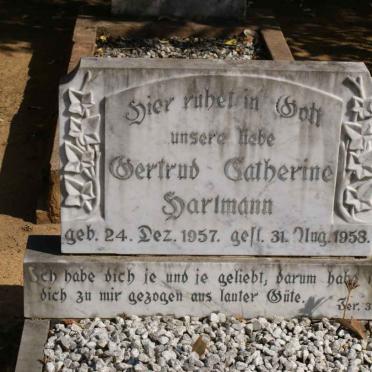 HARLMANN Gertrud Catherine 1957-1958