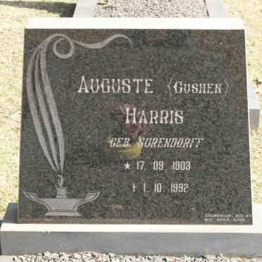 HARRIS Auguste nee SURENDORFF 1903-1992