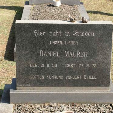 MAURER Daniel 1953-1978