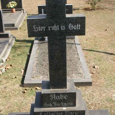 RABE Catharine Marie nee WORTMANN 1883-1964