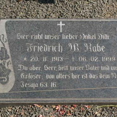 RABE Friedrich W. 1913-1999