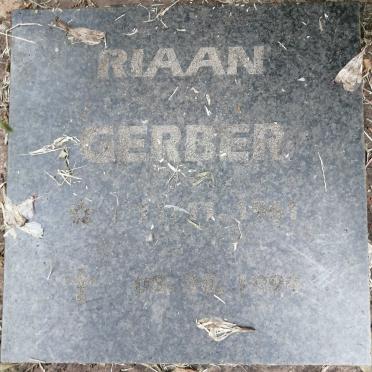 GERBER Riaan 1961-1994