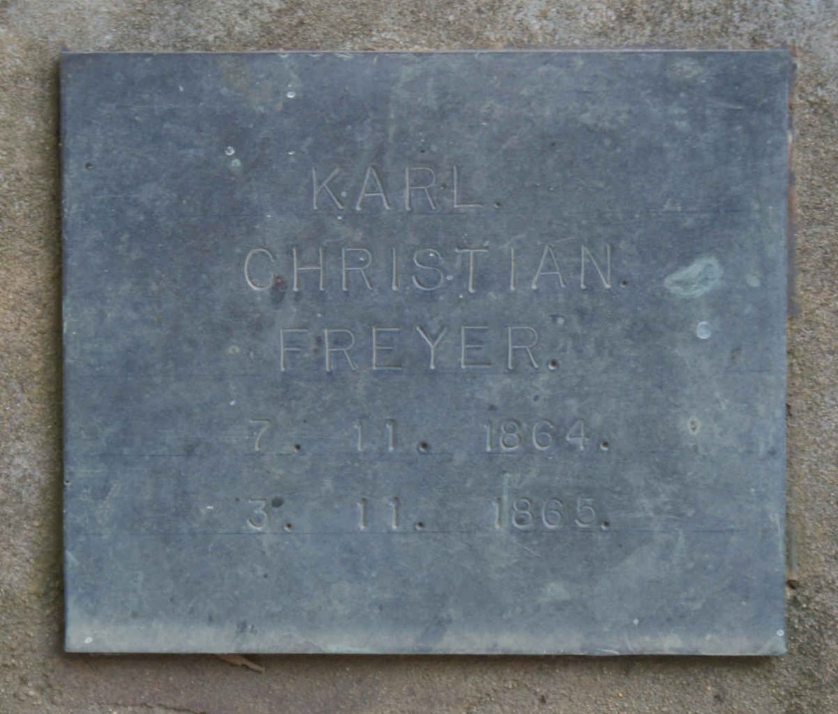 FREYER Karl Christian 1864-1865