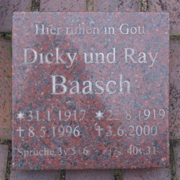 BAASCH Dicky 1917-1996 &amp; Ray 1919-2000