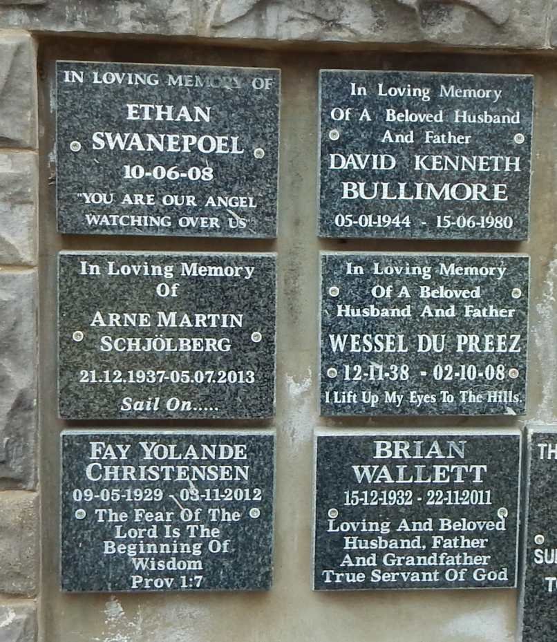 4. Memorial Wall - top left