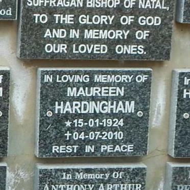 HARDINGHAM Maureen 1924-2010 :: TAYLOR Anthony Arthur Doyle 1960-2014
