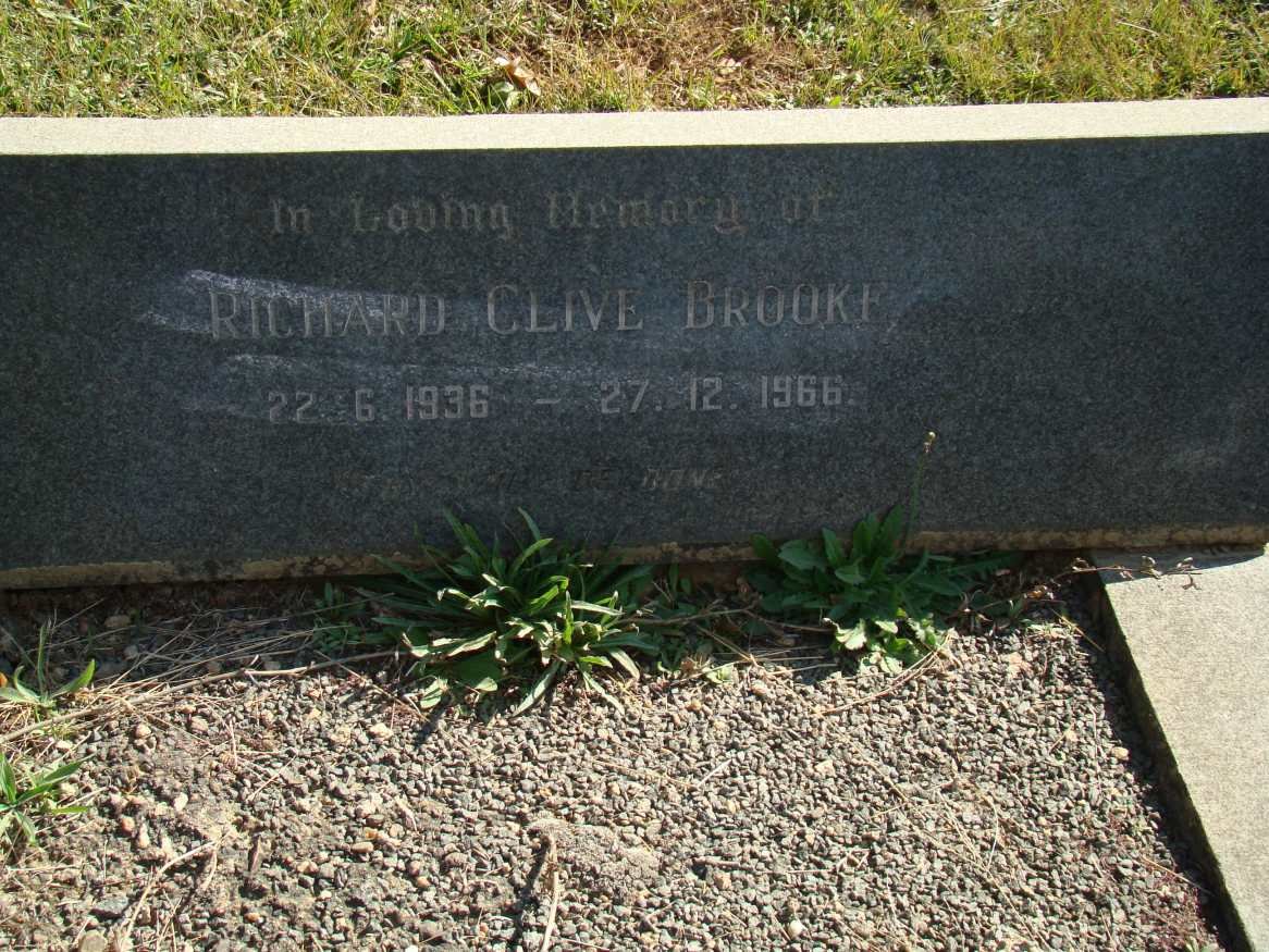 BROOKE Richard Clive 1936-1966