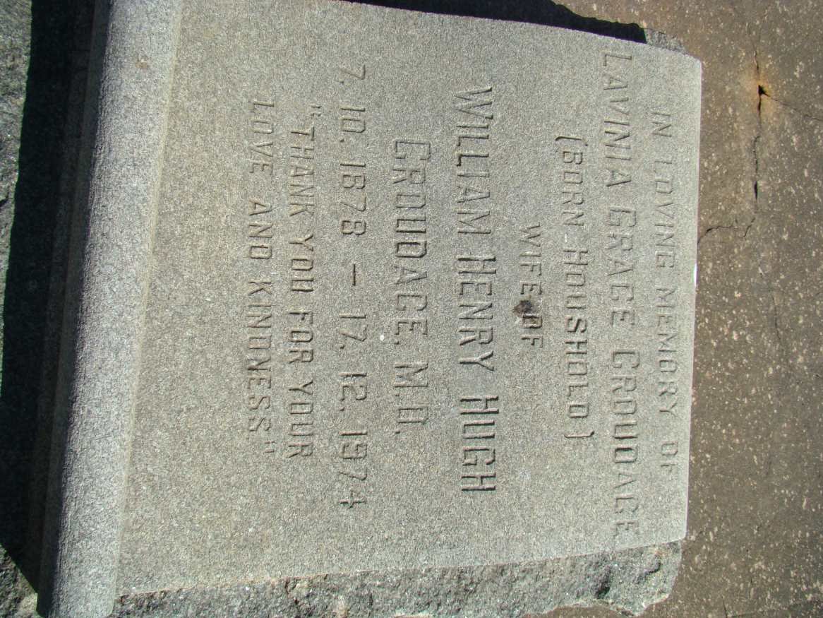 CROUDACE Lavinia Grace nee HOUSHOLD 1878-1974